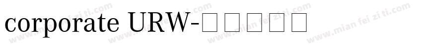 corporate URW字体转换